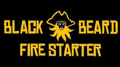 Black Beard fire starter designed for camping and outdoor use.