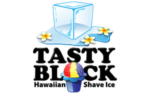 Tasty Block Hawaiian shaved ice served at an outdoor event